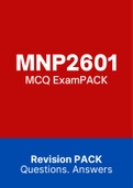 MNP2601 - MCQ Test Bank (2022)