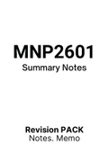 MNP2601 (Notes, ExamPACK, QuestionsPACK, Tut201 Letters)