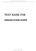 TEST BANK FOR PHARMACOLOGY OF NURSING 8TH EDITION.pdf Alliant International