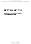 TEST BANK FOR MEDICAL SURGICAL NURSING 7TH EDITION BY LINTON TEST BANK FOR MEDICAL SURGICAL NURSING 7TH EDITION BY LINTON