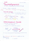Thermodynamics in chemistry (Lecture Notes)