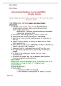 HESI Med Surg Study Guide,, Advanced Medical-Surgical HESI Study Guide