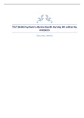 TEST BANK Psychiatric-Mental Health Nursing 8th edition by VIDEBECK