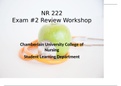 NR 222 Exam #2 Review Workshop ( LATEST UPDATE  2021 )
