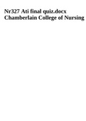 Nr327 Ati final quiz.docx Chamberlain College of Nursing