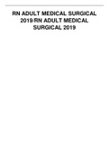 NURSING RN: RN ADULT MEDICAL SURGICAL 2019/RN ADULT MEDICAL SURGICAL 2019