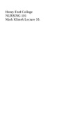 Mark Klimek Lecture 10.