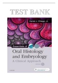 Test bank for essentials of oral histology and embryology 5th edition daniel j chiego