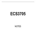 ECS3705 Summarised Study Notes