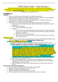 NURS 306 – Final Exam Study Guide (Ch 3- 19).