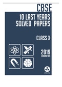 CBSE Class 10 Solution for Last 10 Years Solved Papers Question Answers 2018 to 2009 Oswal 