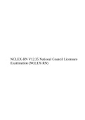 NCLEX-RN V12.35 National Council Licensure Examination (NCLEX-RN)