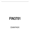 FIN3701 EXAM PACK  2022