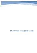 NR 509 Advanced Physical Assessment Midterm Exam Study Guide