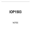 IOP1503 Summarised Study Notes