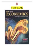 Test Bank -  Economics Principles and Practices by Glencoe