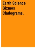 Exam (elaborations) Gizmos For Earth Science Cladograms. 