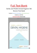 Darby and Walsh Dental Hygiene 5th Bowen Test Bank