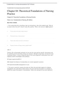 Fundamentals of nursing study questions NUR 160.docx