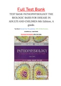 Test bank for Pathophysiology 8th Edition Mccance Huether | Chapter 1-50 | 9780323583473 | Rationals Included