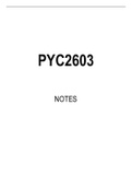 PYC2603 Summarised Study Notes