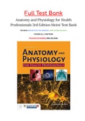 Anatomy and Physiology for Health Professionals 3rd Edition Moini Test Bank