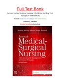 Lewis’s Medical Surgical Nursing 11th Edition Harding Test Bank Printed PDF