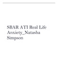 SBAR ATI Real Life Anxiety_Natasha Simpson