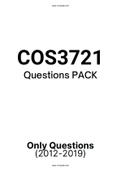 COS3721 (Notes, ExamPACK, QuestionPACK, Tut201 Memos)