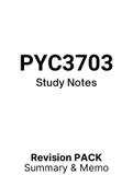 PYC3703 - Summarised NOtes 