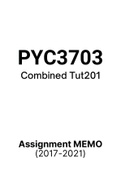 PYC3703 - Combined Tut201 & 202 Letters (2011-2021)