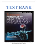 TEST BANK - PRINCIPLES OF ANATOMY AND PHYSIOLOGY, GLOBAL EDITION, BY BRYAN DERRICKSON, GERALD TORTORA.