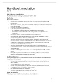 Samenvatting Handboek Mediation, Conflictleer B (SIRE6CFLB)