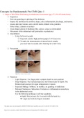 NR 324 Concepts for Fundamentals Pre-CMS Quiz 1- Chamberlain College of Nursing