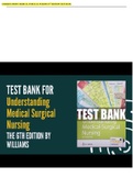 Understanding Medical Surgical Nursing 6th Edition williams Test Bank
