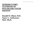 INTRODUCTORY TEXTBOOK OF PSYCHIATRY SIXTH EDITION