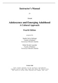 Adolescence and Emerging Adulthood A Cultural Approach - Solutions, summaries, and outlines.  2022 updated