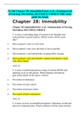 Exam (elaborations) Nr 304 Chapter 28: ImmobilityPotter et al.: Fundamentals of Nursing, 9th Edition MULTIPLE CHOICE THE study guide for funds.