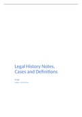 Legal History 2022 Notes