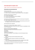 Internationaal Europees recht (premaster) fiscaal recht - Nyenrode - 2021 - collegesheets
