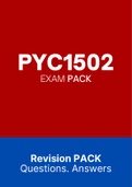 PYC1502 - EXAM PACK (2022)