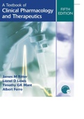 Text Bank_Clinical pharmacology and Therapuetics 5th Edition  James_M_