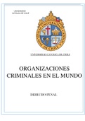 ORGANIZACIONES CRIMINALES EN EL MUNDO