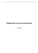 Uitgewerkte oplossing van alle examenvragen (uit CANVAS) - Registratie-en Successierechten