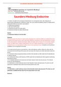 Exam (elaborations) NURS 618 Saunders Medsurg Endocrine Questions and Answers- University of San Francisco NURS 618 Saunders Medsurg Endocrine Questions and Answers- University of San Francisco/NURS 618 Saunders Medsurg Endocrine Questions and Answers- Un