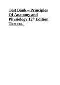 Test Bank – Principles Of Anatomy and Physiology 12th Edition Tortora. 