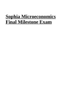 Sophia Microeconomics Final Milestone Exam
