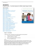  Test Bank for Pediatric Nursing A Case-Based Approach 1st Edition Tagher Knapp Chapter 1-34|Complete Guide A+