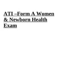 ATI Women & Newborn Health Exam