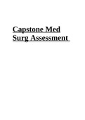 NURS 406 Capstone Med Surg Assessment